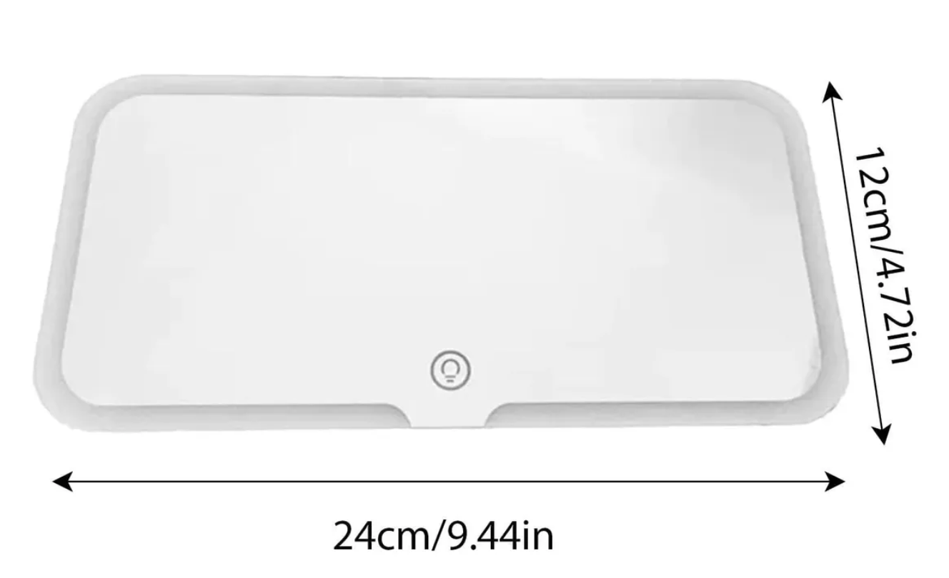 NovaMirror® - Espejo con 3 tonos de luz led para carro